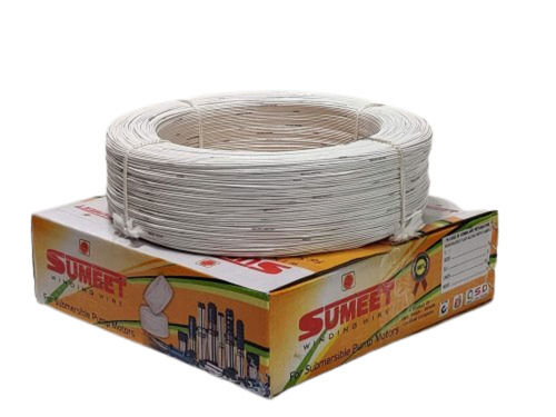 White Sturdy And Long Lasting Submersible Winding Wire