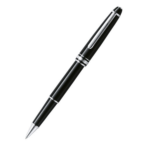 Black Lightweight Metal Body Waterproof Blue Ink Ball Point Pen For Promotional Gifting