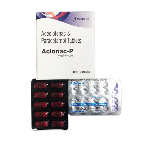 Medicine Grade Pharmaceutical Aceclofenac And Paracetamol Tablets, 10X10 Tablet Suitable For: Adults