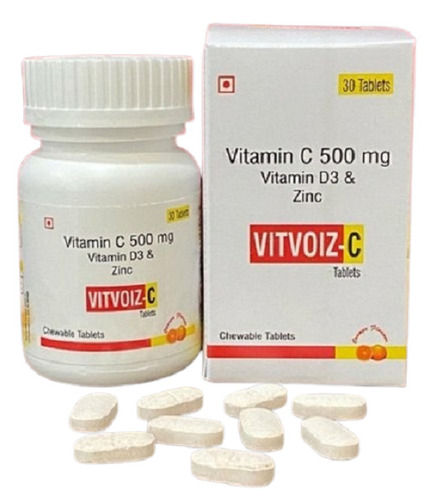 Vitvoiz-C Chewable Vitamin C Tablet, 30 Tablets General Medicines