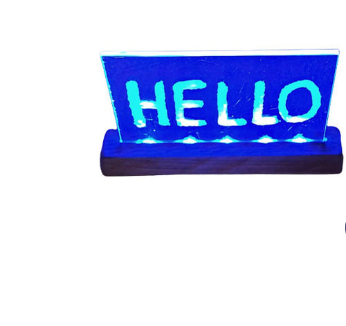 Rectangular Foam Sheet Night Glow Sign Board Application: For Outdoor