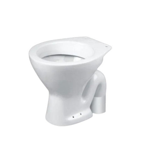 White Ceramic S Trap Open Front Floor Mounted Western Toilet Seat