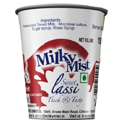 White Delicious Tasty 15% Fat Content Cold Place Natural Organic Fresh Milky Mist Lassi