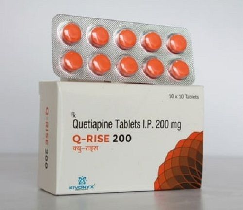 Quetiapine Fumarate Tablets 200 Mg Pack Size 10X10 Tablets General 