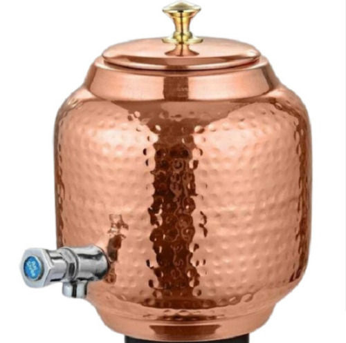 1 Kg Weight And 5 Liter Capacity Hammered Copper Water Dispenser Application: Agriculture