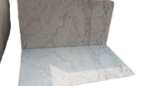 Non-Slip Anti Slip Rectangle Shape Waterproof Scratch Resistance White Marble Flooring