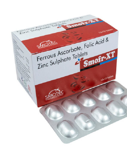 Ferrous Ascorbate Folic Acid Zinc Tablet General Medicines