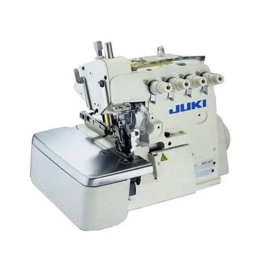 White Portable Semi-Automatic 5000 Rpm High Speed Overlock Sewing Machine