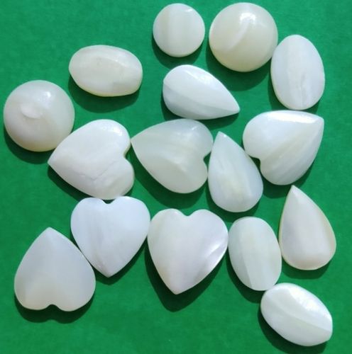 Natural White Light Weighted Bio Coated Mop Gemstone Pearl Nucleus