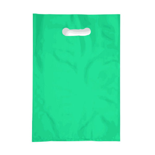 Rectangular Shaped Patch Handle D Cut Plain Plastic Shopping Bags