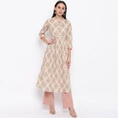 Ladies Comfortable To Wear Premium Design Printed Kurti