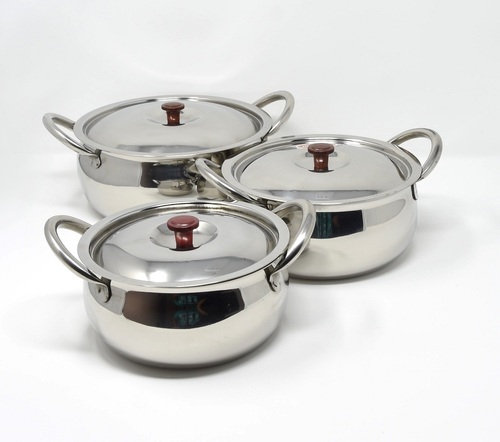 Silver Color Stainless Steel Handi