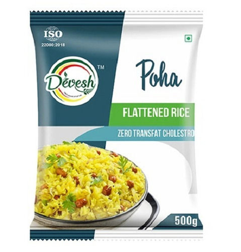 500 Grams Tasty And Salted Dry Fresh Flattened Rice Poha Broken (%): 1%