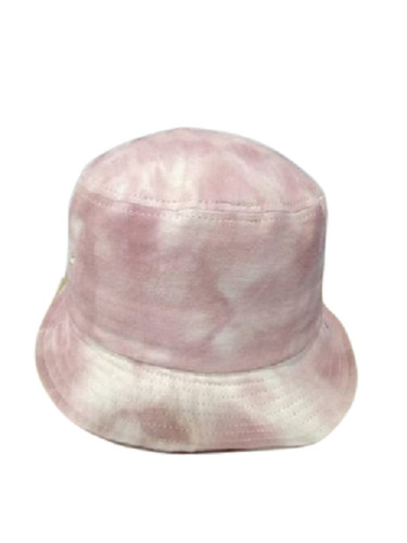 Fashion Hat - Cotton, Free Size | Breathable, Skin-Friendly, Lightweight, Washable, Tear-Resistant, Fade & Wrinkle Resistant, Pink & White
