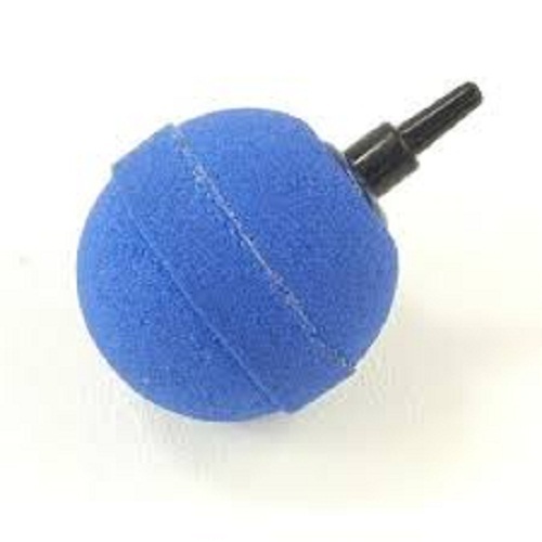 Aquarium Air Stone - Silicon, 3.5x2 cm, Blue | Lightweight, Round Shape, Easy to Clean with Water, Ideal for Aquarium Use