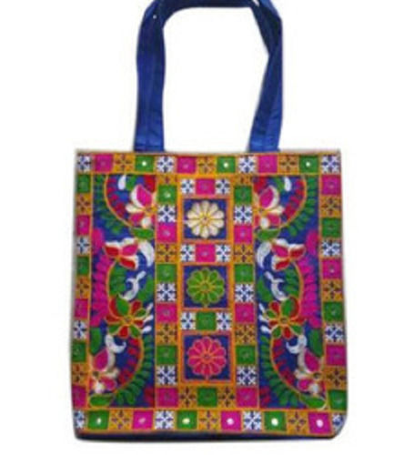 Mirror Work Fancy Handmade Pure Cotton Embroidered Bag