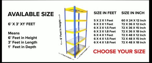 Multipurpose Boltless Rivet Rack Capacity: 60-70 Kg/Day