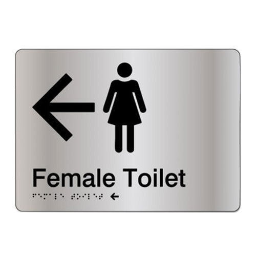 High Strength Rectangular Acrylic Washroom Sign Board Application: Industrial