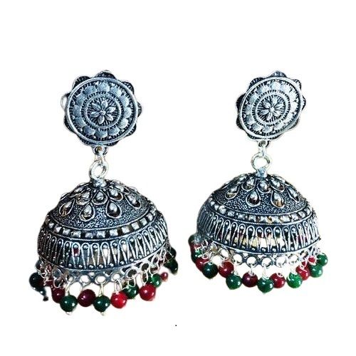 Silver Artificial Earrings For Daily Wear Gender: Women