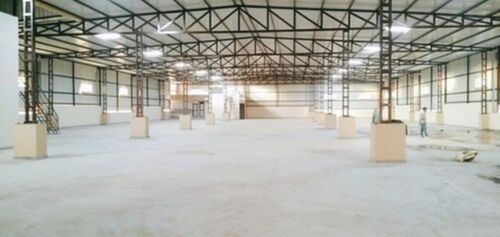 White 15-18 Feet Hard Structure Sheet Industrial Shed