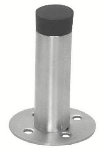 5 Inch Floor Mounted Polished Stainless Steel Door Buffer With Rubber Cap