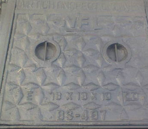 Long Term Service And Rust Proof Square Construction Cast Iron Manhole Cover