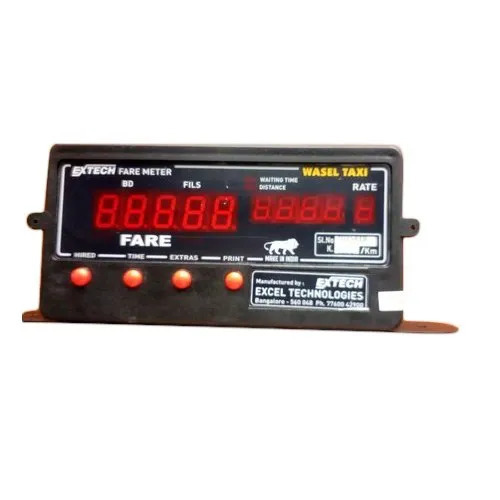 100 Percent Accurate Abs Plastic Digital Led Display Auto Taxi Meter with Red Dial Color