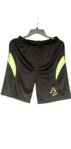 Cotton Polyester Black Gym Shorts