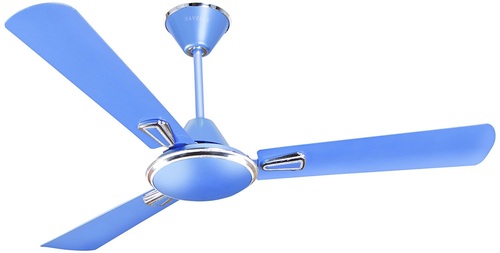 Energy Efficient Low Power Consumption Three Blade Blue Electrical Ceiling Fan Blade Material: Cooper