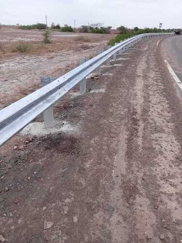 W Beam Crash Barrier - Color: Grey