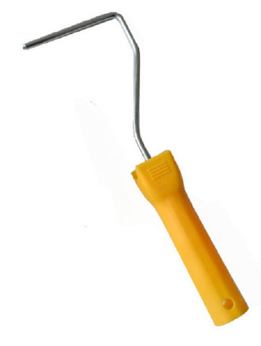 Stainless Steel Paint Roller Handle - 12 Inch Length, Red Plastic Grip | Durable Design for Smooth Application, Eco-Friendly Material