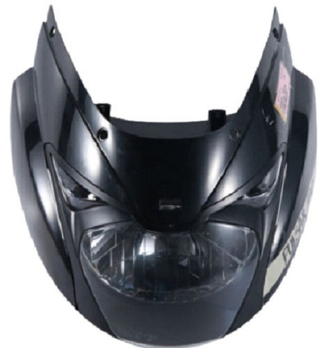 Black Bajaj Pulsar150 Motorcycle Headlight With Plastic And Metal Body