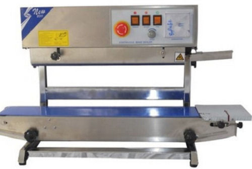 Free Stand Mild Steel 500 Watt Automatic Continuous Band Sealer Machine