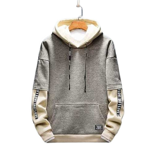 Printed Hoodies - Cotton Material, Customized Size, Grey Color | Extremely Warm, Long Sleeves, Breathable, Machine Washable