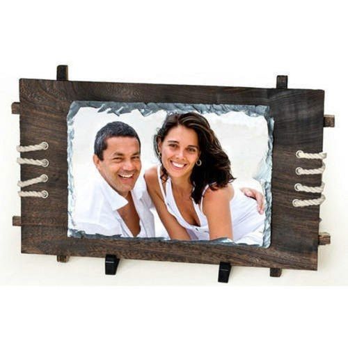 Rectangle Termite Resistance Rectangular Brown Wood Printed Photo Frame