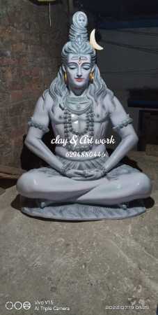 4 Feet Long Resin Made Hindu God Lord Shiva Statue