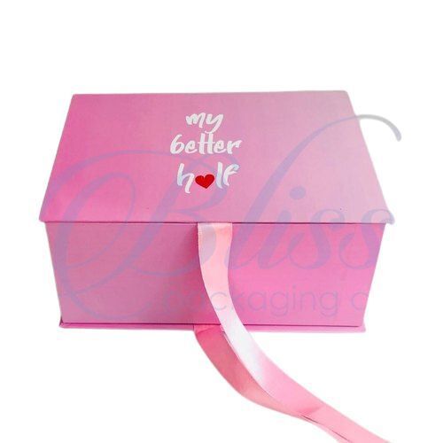 Birthday Laminated Material Rectangular Paper Gift Packaging Ribbon Box