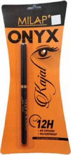 Black Kajal - A Grade, 100% Pure, Standard Size Pencil | Waterproof, Smudge Proof, Safe to Use for All Skin Types