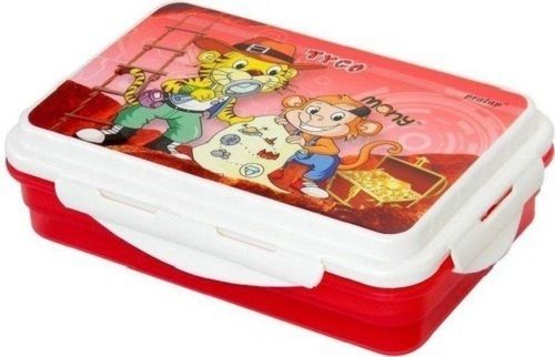 Safe Airtight Leakproof Rectangular Plastic Lunch Box