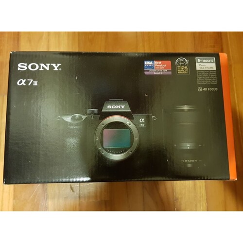 Sony a7 III ILCE7M3/B Full-Frame Mirrorless Interchangeable-Lens Camera with 3-Inch LCD, Body Only,Base Configuration
