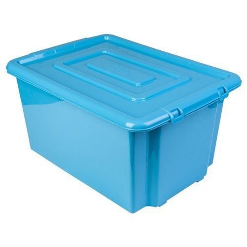 Unbreakable Blue Plastic Storage Box