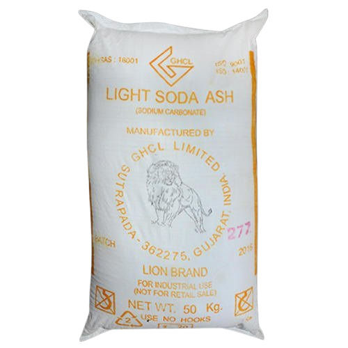 Light Soda Ash Sodium Carbonate Powder, Net Wt. 50 Kg