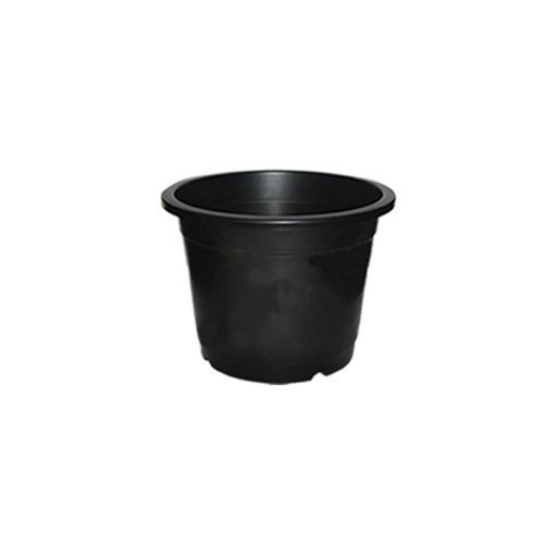 Plain Round Recycled Plastic Nursery Pot For Plants