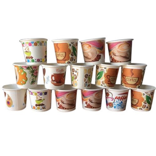 Printed Paper Cups - 300 ml, Multicolor Printed Design, Eco-Friendly & Biodegradable Disposable | Cold & Heat Resistant for Events, Parties, Festivals, Picnics & Beach Days