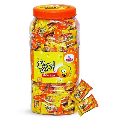 Slicy Maha Masti Orange Flavour Candy Additional Ingredient: Sugar