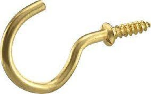 Gold 2Mm To 10Mm Size Hardware Essentials Solid Brass Cup Hook