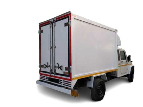 Semi Automatic Ms Outer Body Double Door 2 Seater Refrigerated Van, 15 Ton Payload