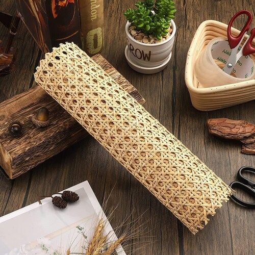 Silver Strong And Durable Rattan Cane Webbing For Furniture