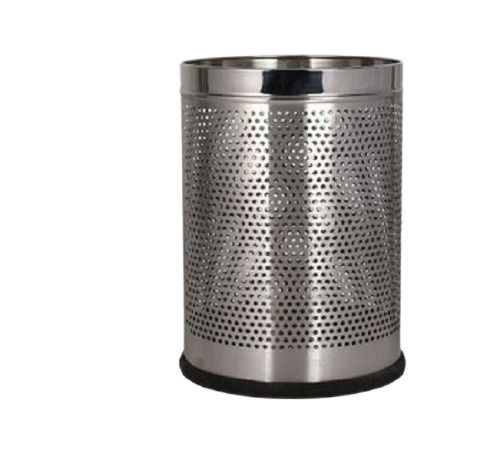 Strong And Durable Rust Proof Steel Stainless Steel Perforated Open Dustbin 