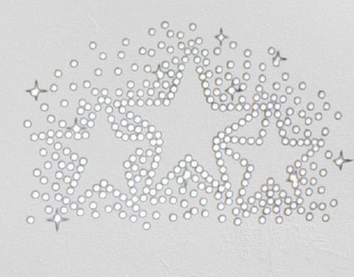 White Transparent Solvent Adhesive Hot Fix Rhinestone Heat Transfer Sticker